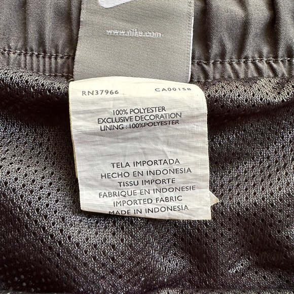 Nike Swim Trunks Men's XL Gray/Orange Floral Mesh Lined Board Shorts Drawstring - Picture 10 of 12